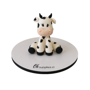 Monito de Vaca en Fondant Modelada a Mano