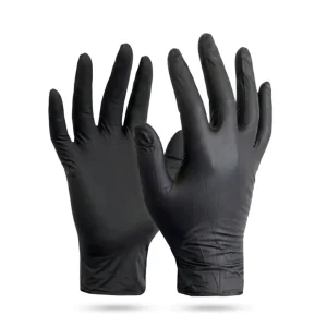 GUANTES DE NITRILO NEGRO (100 UND)