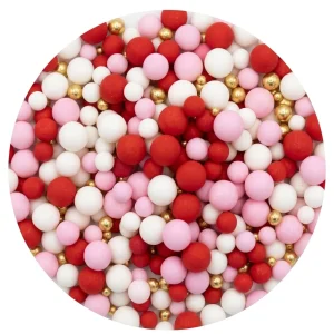 Perlas mezcla de rojos y rosados 50 gr