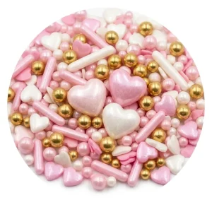 Mostacilla de corazón y Perlas 50 gr