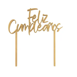 Topper de Feliz Cumpleaños para Tortas